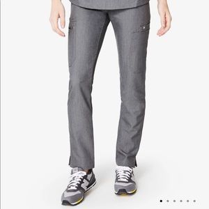 FIGS Yola Skinny Scrub Pants Gray/Graphite XS